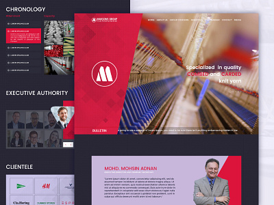 Maksons Group Website ui website websitedesign