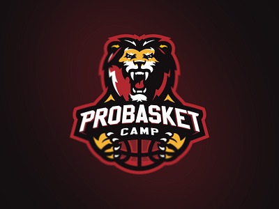 Probasket animal basketball esport leon lion logo logotype mascot sports logo