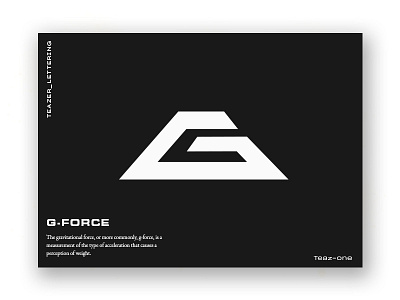 Dribbble Lettering G Force icone letter logo logotype sign teaser typography vector