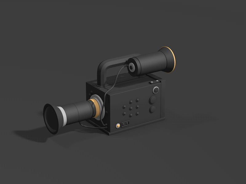 Video Camera 3d camera low poly photo turntable video