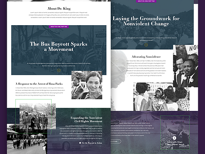 Storytelling Interactive Page Design