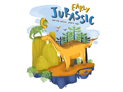 Jurassic digitalart dino dinosaur illustration