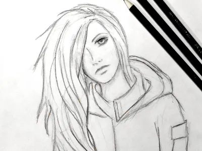 Emika Chen - Sketch emika emika chen fanart marie lu virtual reality vr warcross yafiction