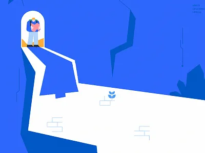 Exploring adventure brand cave explorer illustration map mystery shadow