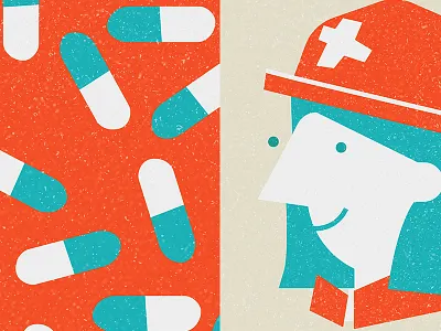 Paramedic graphicdesign illustration jobs medical paramedic professional texture