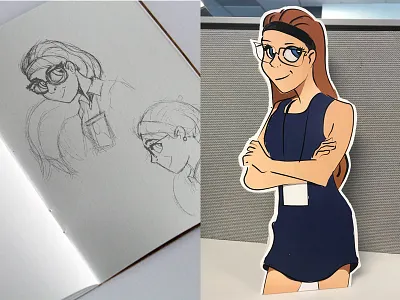 Claudia: Cannes Lions 18' canneslions cardboard cutout character design illustration social media