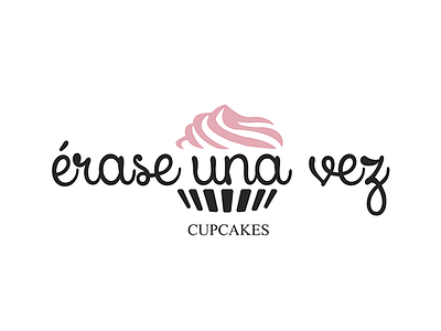 Érase una vez cupcakes graphicdesing logo