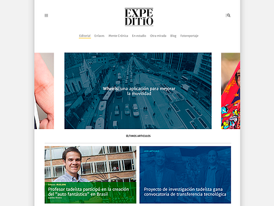 Expeditio | Digital Magazine concept interface magazine news ui ui design web white
