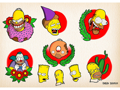 The Sampsons art drawing illustrator pen procreate the simpsons