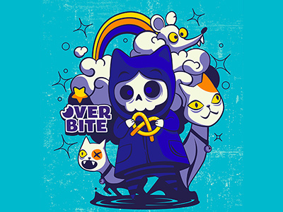 Overbite: Nekotine cartoons character characterdesign cute illustration karyl gil digitalart cat kawaii overbite vector