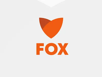 Fox - Logo concept fox idea logo mark. app orange symbol