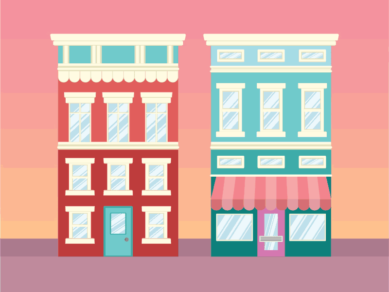 Apartment 3 apartment home illustration illustrator town