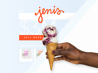 Jenis Ice Cream social imagery concept