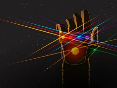 Infinity Gauntlet avengers colors gauntlet illustration infinity war shiny space