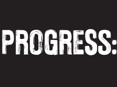 Progress: art direction typography