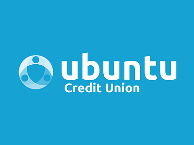 Ubuntu On Blue bank brand branding credit union graphic design identity logo logo design stationary tagline typography