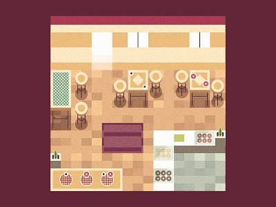 Donut Shop graphic design illustration perspective