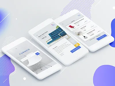 A Furniture App concept design graphic design mobile ui design ux design
