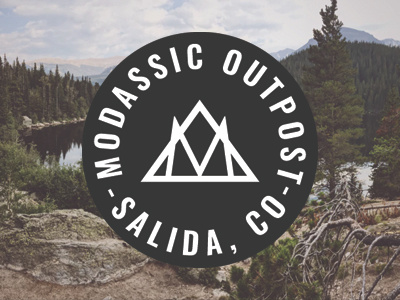 MODassic Outpost branding branding camping colorado logo mountains outpost