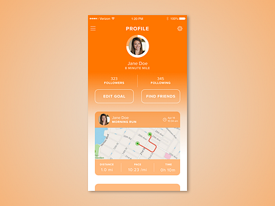 Daily UI #006 Profile Page 006 adobexd dailyui mobile profile