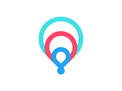 Path Logo app brand branding car dealer flat location logo mark ui ux wordmark