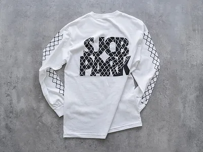 SJCB PARK TEE 01 bw coffee fashion fence graphic grunge streetwear tshirt