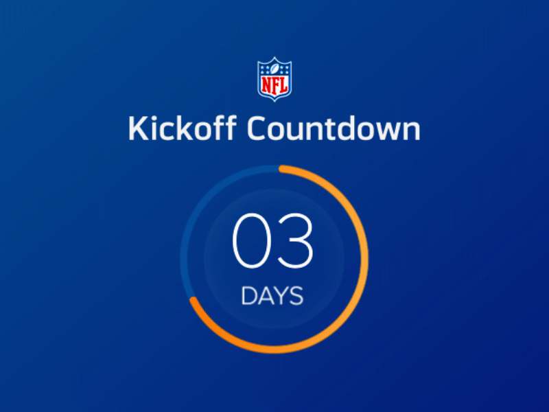 NFL Countdown Animation by Liam King on Dribbble