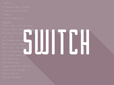 Switch music typography