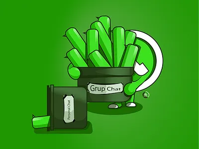 Whatsapp V2 digitalart digitalpainting illustration illustrator socialmedia whatsapp