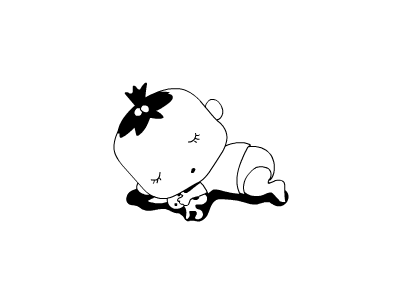 Eva sleeps animation