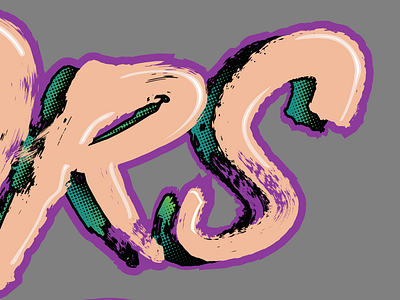 Custom vector brush lettering acrylic illustrator lettering logotype typography