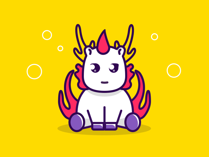 Auspicious beast gif illustrations ui