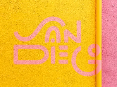 San Diego lettering letters procreate san diego type typography