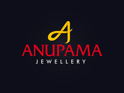 Logo Design: Anupama Jewellery (AJ) brand design icon jewellery lettermark logo mark modern simple symbol