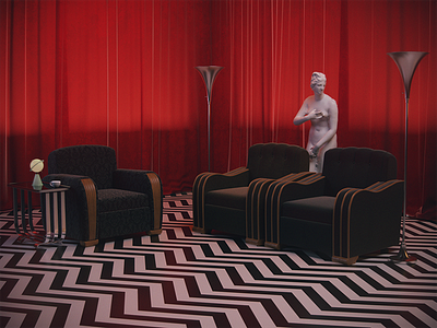 Twin Peaks | Black Lodge 3dsmax aftereffects blacklodge cg corona photoshop twinpeaks