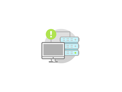 Server not found computer error page illustration server upwork