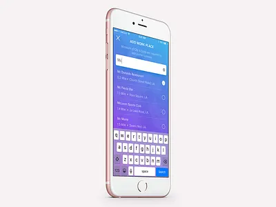 Search Field result search selection