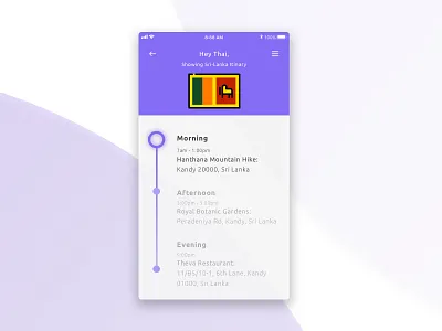 Daily UI #079 - Itinary 079 app dailyui emoji ios mobile portfolio travel ui ux