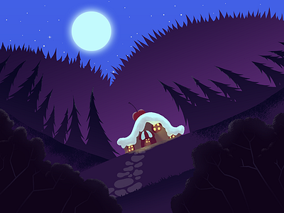 House background design illustration