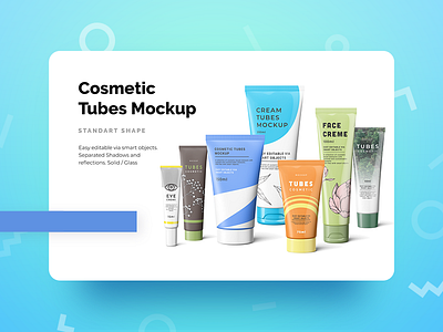 Cosmetic Tubes Mockup cosmetic cream creme mock up mockup tubes