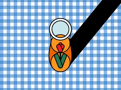 Crimson Cat's Picnic - 2 2d art color design drawing flower food illustration vecter