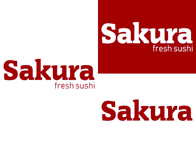 Sakura | Day 18 branding challenge design graphic identity logo logo design sakura sushi thirty logos