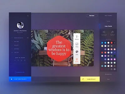 Post Edit app colors create desktop edit ios palette post service social text ui