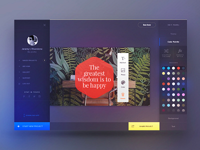 Post Edit app colors create desktop edit ios palette post service social text ui