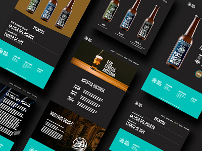 Brewing Co. Landing Page beer black and white crafted interaction landing page layout site ui ux web web design