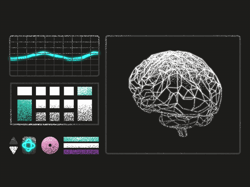 Console 2d ae animation brain console glitch