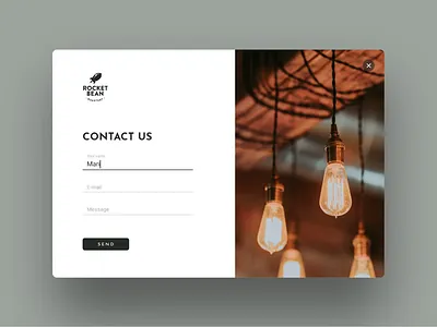Daily UI #028 Contact Us coffee shop contact form dailyui day 028