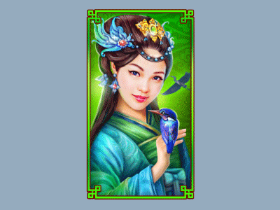 Girl animation beauty bird casino chinese gif girl icon logo magic motion slot