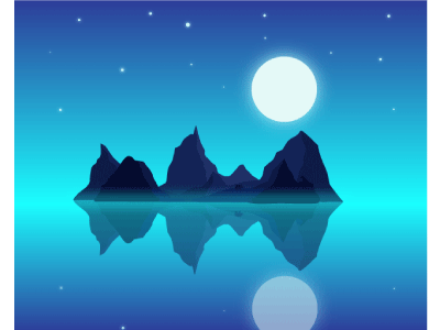Antarctica adobe blue colors design flat gradient graphi illustrator landscape vector
