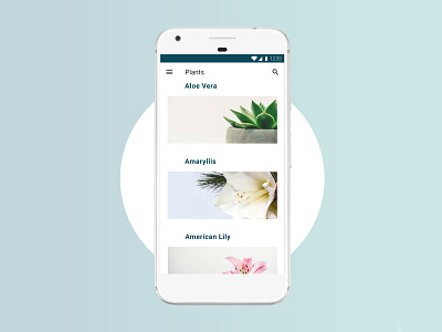 Plants App Concept - Urban Gardening App android app concept design mobile plants sketch ui ux